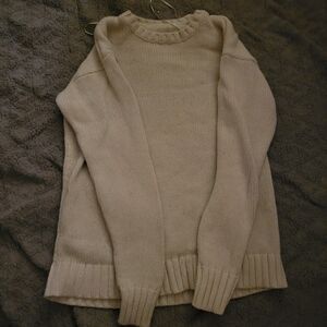 Aeropostale Classic Cream Crew Neck Sweater
